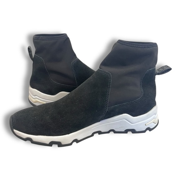Opening Ceremony Black/White Suede Leather Anhabbel High Top Chunky Sneakers - Picture 11 of 16